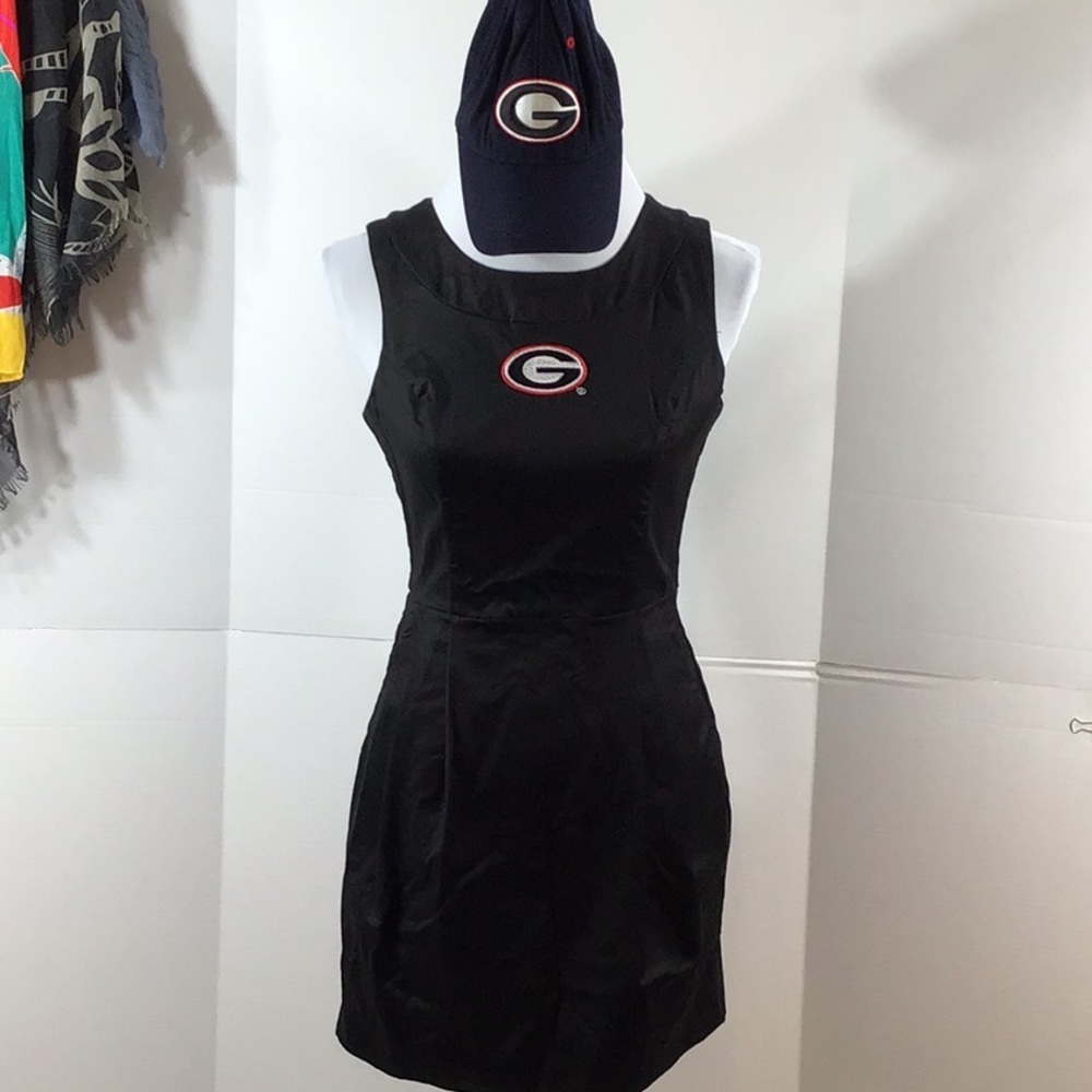 GA Bulldogs fan dress and ball cap
